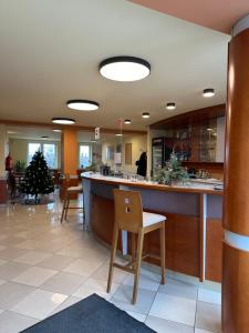Kuchyň nebo kuchyňský kout v ubytování HOTEL ZELENÝ DVOR