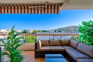Μπαλκόνι ή βεράντα στο Charmant 3P en plein de cœur de Cagnes sur Mer