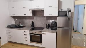 Kuchyň nebo kuchyňský kout v ubytování APARTMÁN KRISTÝNA