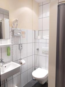 Koupelna v ubytování Hotel Auf der Bühn