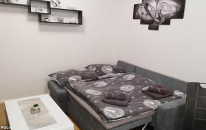 Postel nebo postele na pokoji v ubytování APARTMÁN KRISTÝNA