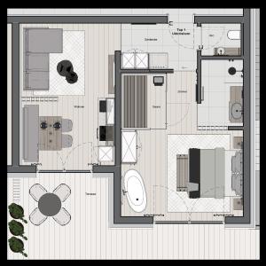 Jaggling Appartements平面图