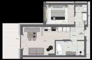 Jaggling Appartements平面图