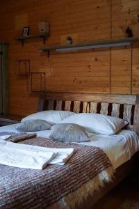 Postel nebo postele na pokoji v ubytování Na Penkah