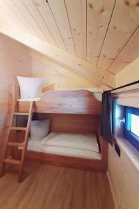 um pequeno beliche numa pequena casa em Holiday Home Alpenchalets Nassfeld-Rattendorf-3 by Interhome em Jenig