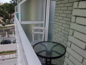 Balkón nebo terasa v ubytování Pritania