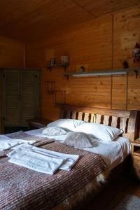 Postel nebo postele na pokoji v ubytování Na Penkah
