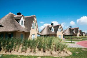 a row of houses with a roof at Dormio Villapark Duynzicht in Julianadorp