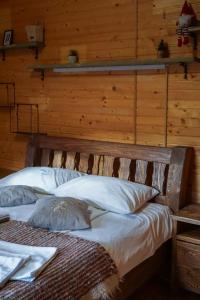 Postel nebo postele na pokoji v ubytování Na Penkah