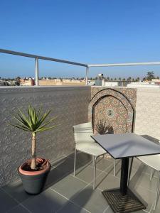 Rõdu või terrass majutusasutuses Appartement- Terrasse sublime