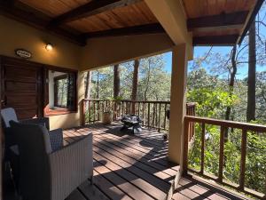 Μπαλκόνι ή βεράντα στο Cabañas VIP Mazamitla