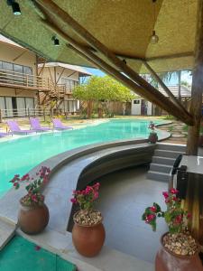 Πισίνα στο ή κοντά στο AMARÉ Condominio ap 101 +7 φωτογραφίες