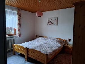 Łóżko lub łóżka w pokoju w obiekcie Appartment Resi wohlfühlen und relaxen