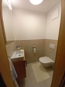 A bathroom at Gästehaus Toferer