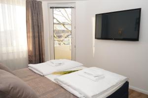 Katil atau katil-katil dalam bilik di "Yildirim Touristik 1" Ferienwohnung exklusiv in Austattung und Lage