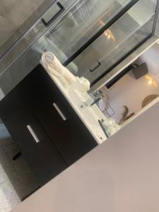 a kitchen with a sink and a counter top at cosy apart hotel 1st in Calais