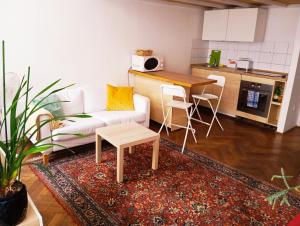 Kuchyňa alebo kuchynka v ubytovaní Cozy studio in central Budapest near ruined bars + 16 fotografií
