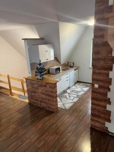 Kuchyň nebo kuchyňský kout v ubytování Apartament u Mrugały