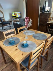 Kuchyň nebo kuchyňský kout v ubytování Apartament u Mrugały
