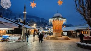 Apartment Old Town Sarajevo semasa musim sejuk