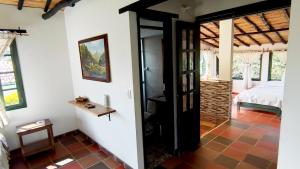 Postel nebo postele na pokoji v ubytování Santa Lucia Estancia Rural