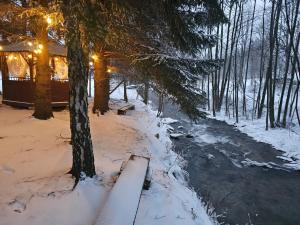 Nad Potokiem z Alpakami durante el invierno