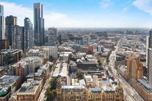 Vista generica su Melbourne o vista sulla città dall'interno dell'appartamento