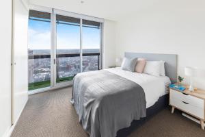 Letto o letti in una camera di Nook Melbourne Apartments : Jane Bell Lane - Melbourne CBD