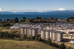 Widok z lotu ptaka na obiekt Maravilloso Departamento en Llanquihue