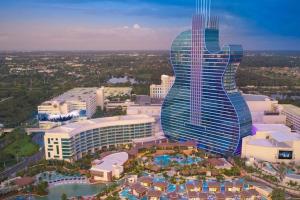 a rendering of a guitar shaped building with a resort at Modern Home - Termpurpedic Queen bed, Laundry, Free Parkging, EV Tesla in Hollywood