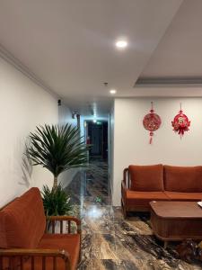 Χώρος καθιστικού στο Diamond Hotel Quảng Bình