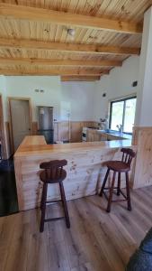 Η κουζίνα ή μικρή κουζίνα στο Casa de campo en Llifén