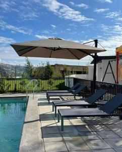 Bazén v ubytování Departamento Viña del Mar Verano 2026 nebo v jeho okolí