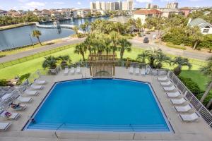 an overhead view of a swimming pool at a resort at Pelican Beach Paradise! in Destin