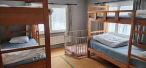 Postel nebo postele na pokoji v ubytování El Cosmo Lodge, Niseko
