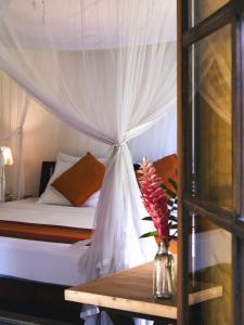 Katil atau katil-katil dalam bilik di Dunes Unawatuna Hotel