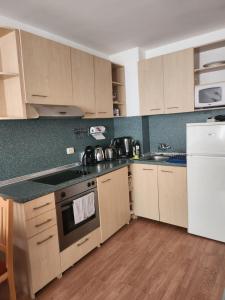 Kuchyň nebo kuchyňský kout v ubytování One bedroom Apartment