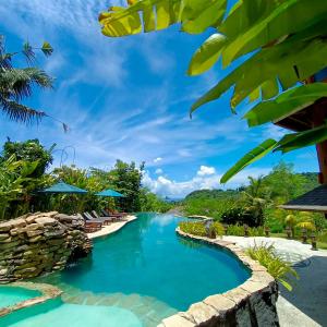 a pool at the resort at Sunrise Paradise Bali in Karangasem