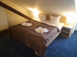 Posteľ alebo postele v izbe v ubytovaní Hotel Džbán