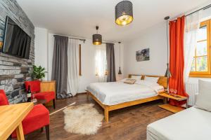 Voodi või voodid majutusasutuse B&B Villa Sumrak Plitvica Rooms toas