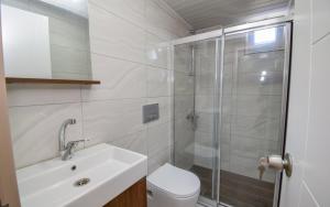 Koupelna v ubytování Esmeralda Butik Hotel