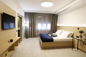 TV a/nebo společenská místnost v ubytování FLORAMARE HEALTH RESORT