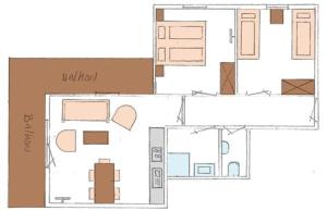 The floor plan of Stranach Appartements