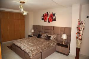 Postel nebo postele na pokoji v ubytování Appart-ines l'Oasis du confort et luxe