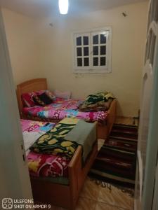 Giường trong phòng chung tại شارع الدير كليوباترا بجوار سيدي جابر الاسكندرية متفرع من البحر أمام الدير مباشرتا