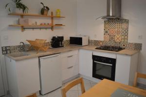 Dapur atau dapur kecil di Au calme à la Marelle