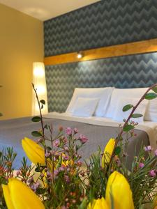 Voodi või voodid majutusasutuse Resort Lesní Lázně toas