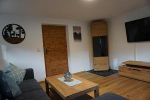 TV a/nebo společenská místnost v ubytování Apartments Edinger
