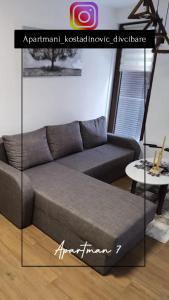 Predel za sedenje v nastanitvi Borovi 2, apartman 7