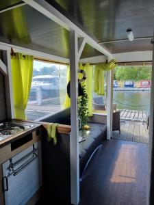 a view of the inside of a boat at Floss Priepert 1 in Priepert